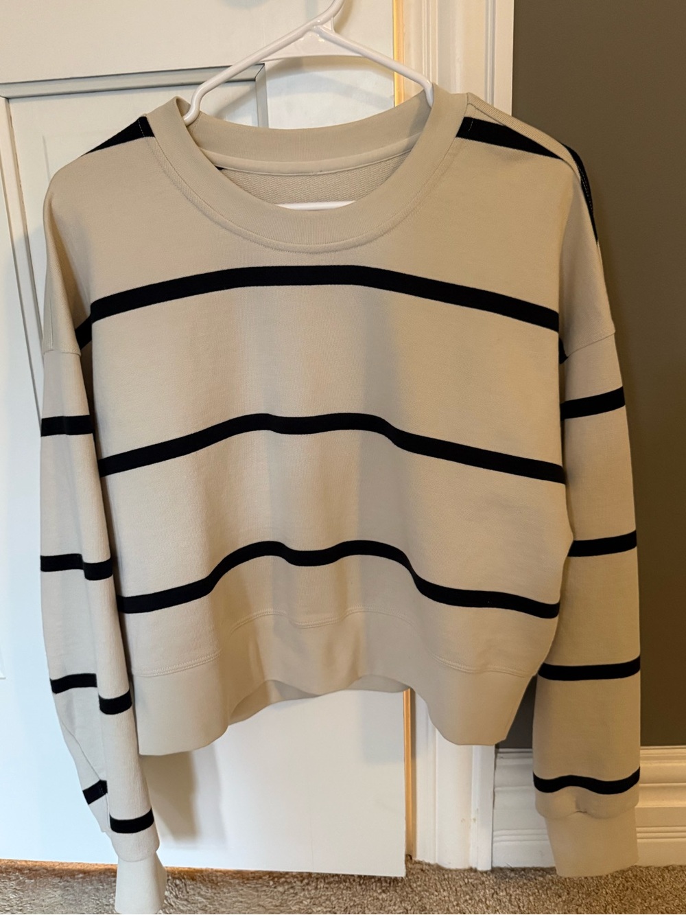Lululemon striped sweatshirt